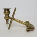 Pair of Vintage Solid Brass Anchor Candle Stick Holders Nauctical Decor 5 x3.5