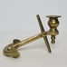 Pair of Vintage Solid Brass Anchor Candle Stick Holders Nauctical Decor 5 x3.5
