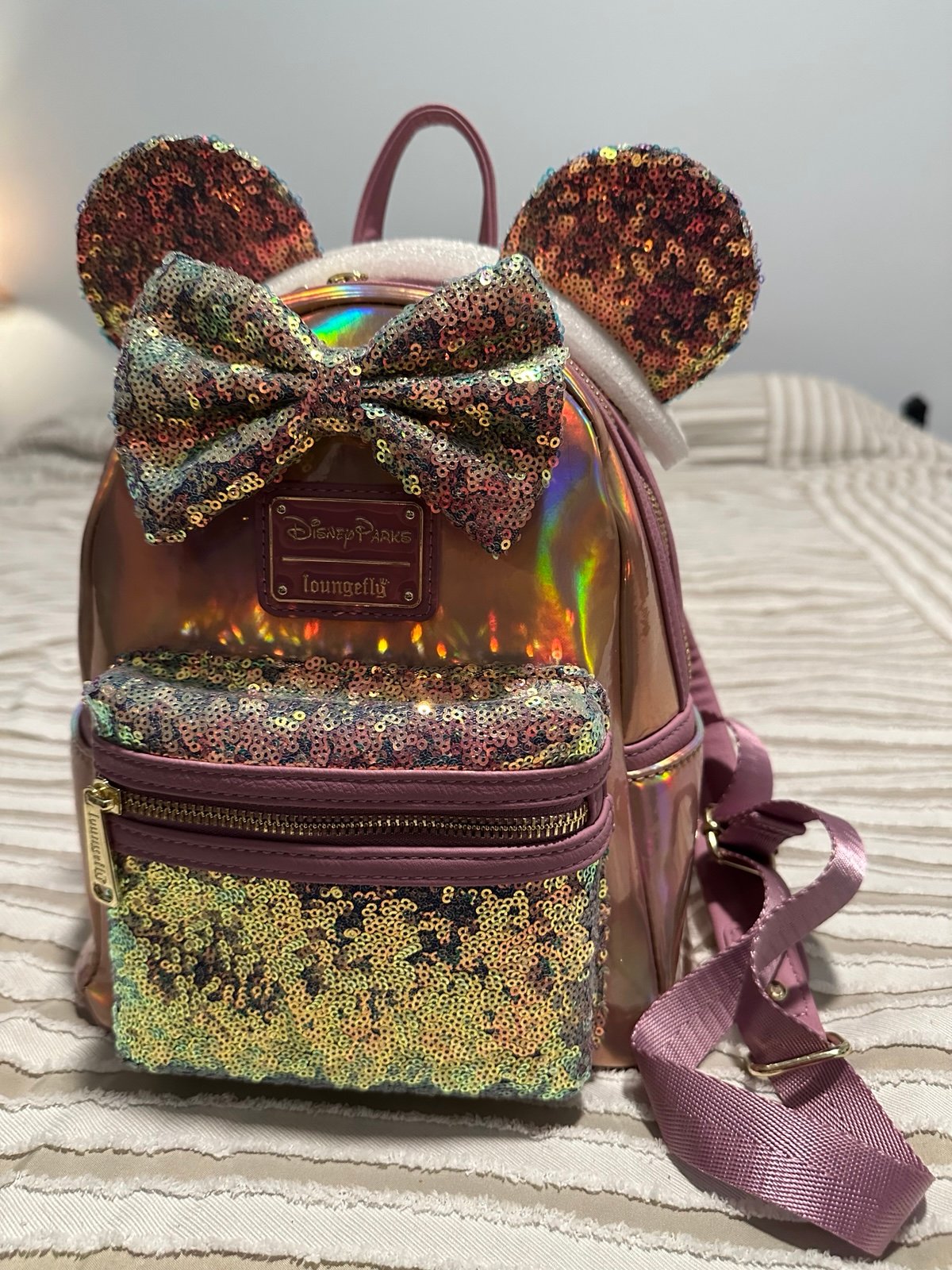 Disney Parks 50th Anniversary Iridescent Sequin Loungefly