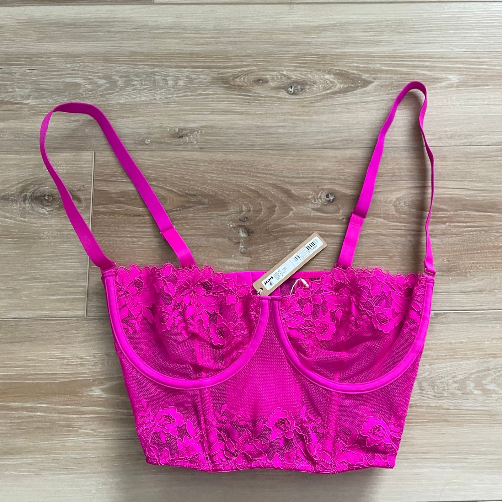 SKIMS Lace Unlined Balconette Corset M