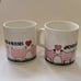Vintage 1980 Hogs And Kisses Coffee Mug Set Of 2 Staffordshire Potteries