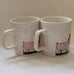 Vintage 1980 Hogs And Kisses Coffee Mug Set Of 2 Staffordshire Potteries
