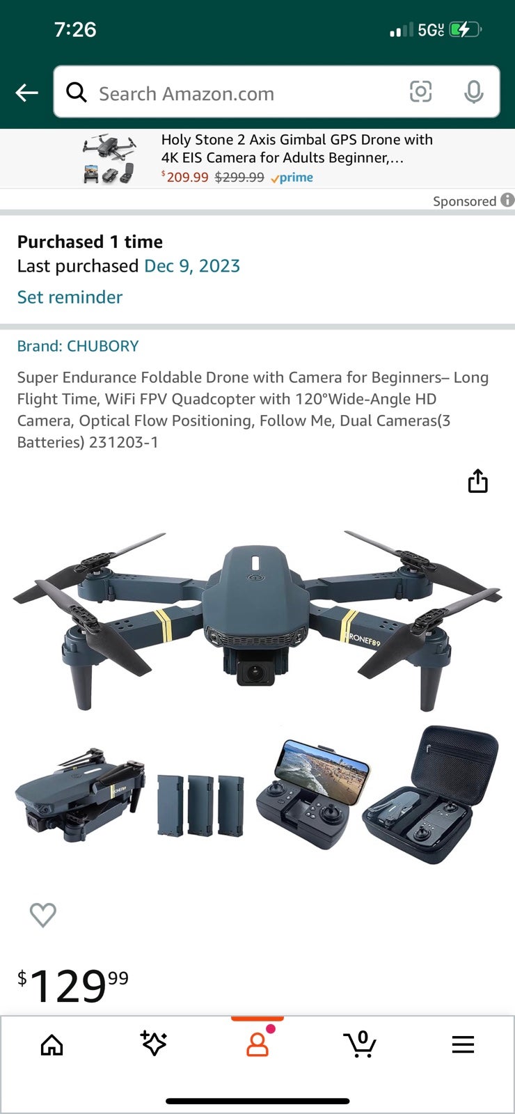 Super Endurance Foldable Drone with Camera for Beginners
