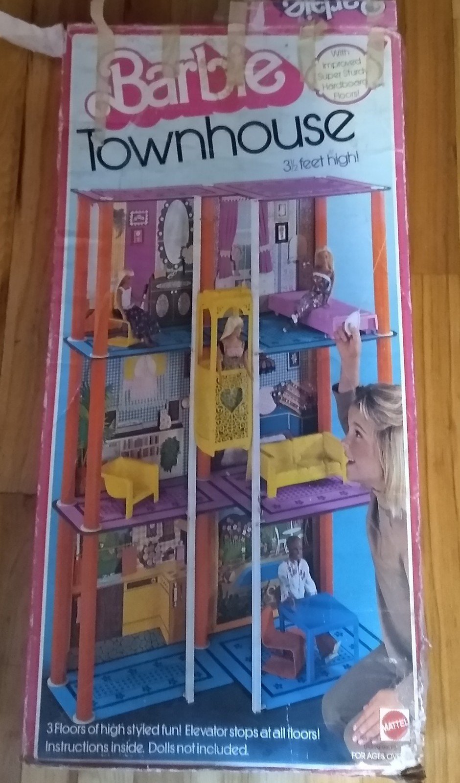Vintage Barbie 1970's Townhouse Incomplete