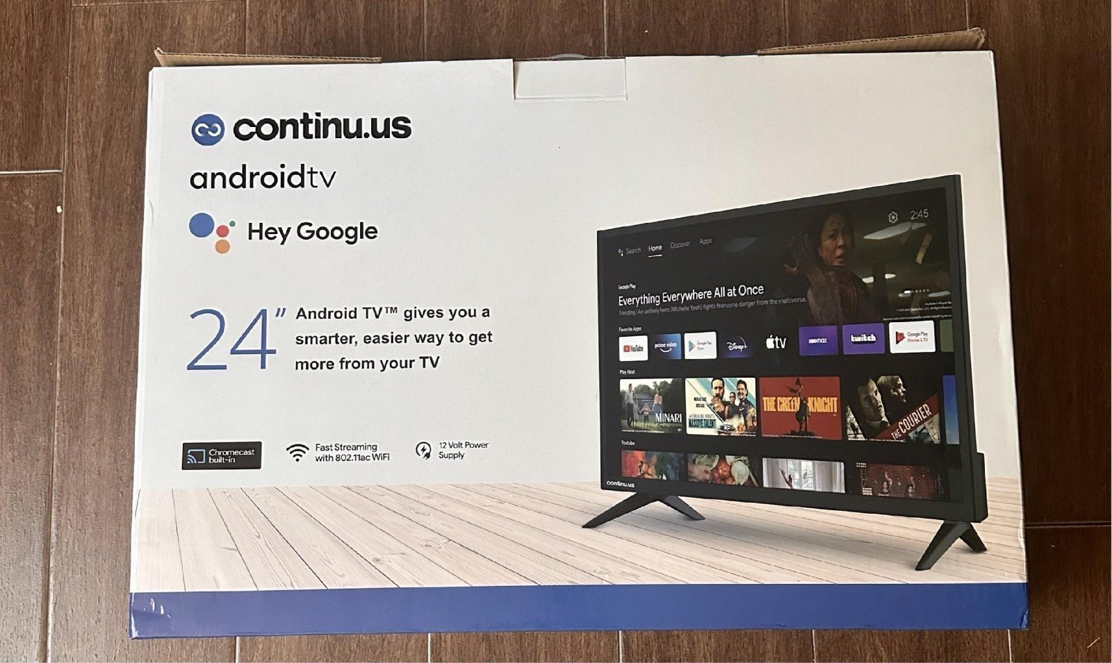 CONTINU.US 24-inch Smart 12 Volt TV | 720p Android Google CT-24TS10