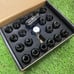 D1 Spec Black Lug Nuts M12 x 1.25 Pack of 20 Lug Nut + Lock Key Brand New JDM