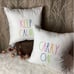 RAE DUNN FARMHOUSE HOME DECOR RAINBOW KEEP CALM INDOOR OUTDOOR DECOR PILLOW NEW