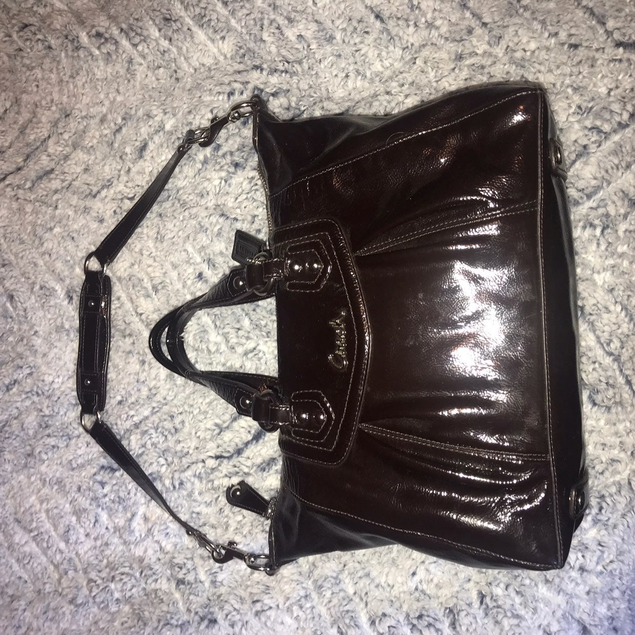 Coach patten leather bag