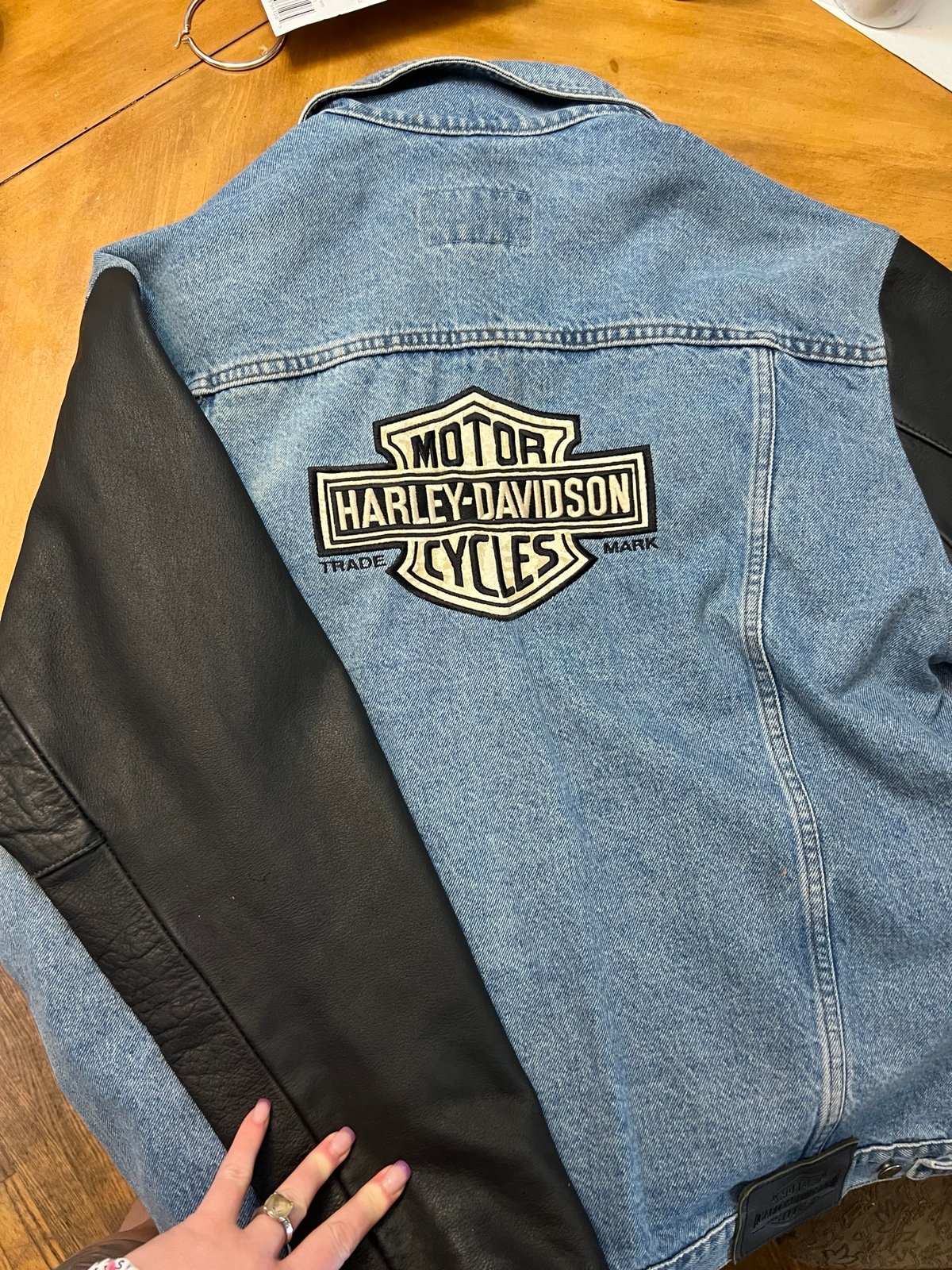 Vintage Leather and Jean Harley Davis Jacket