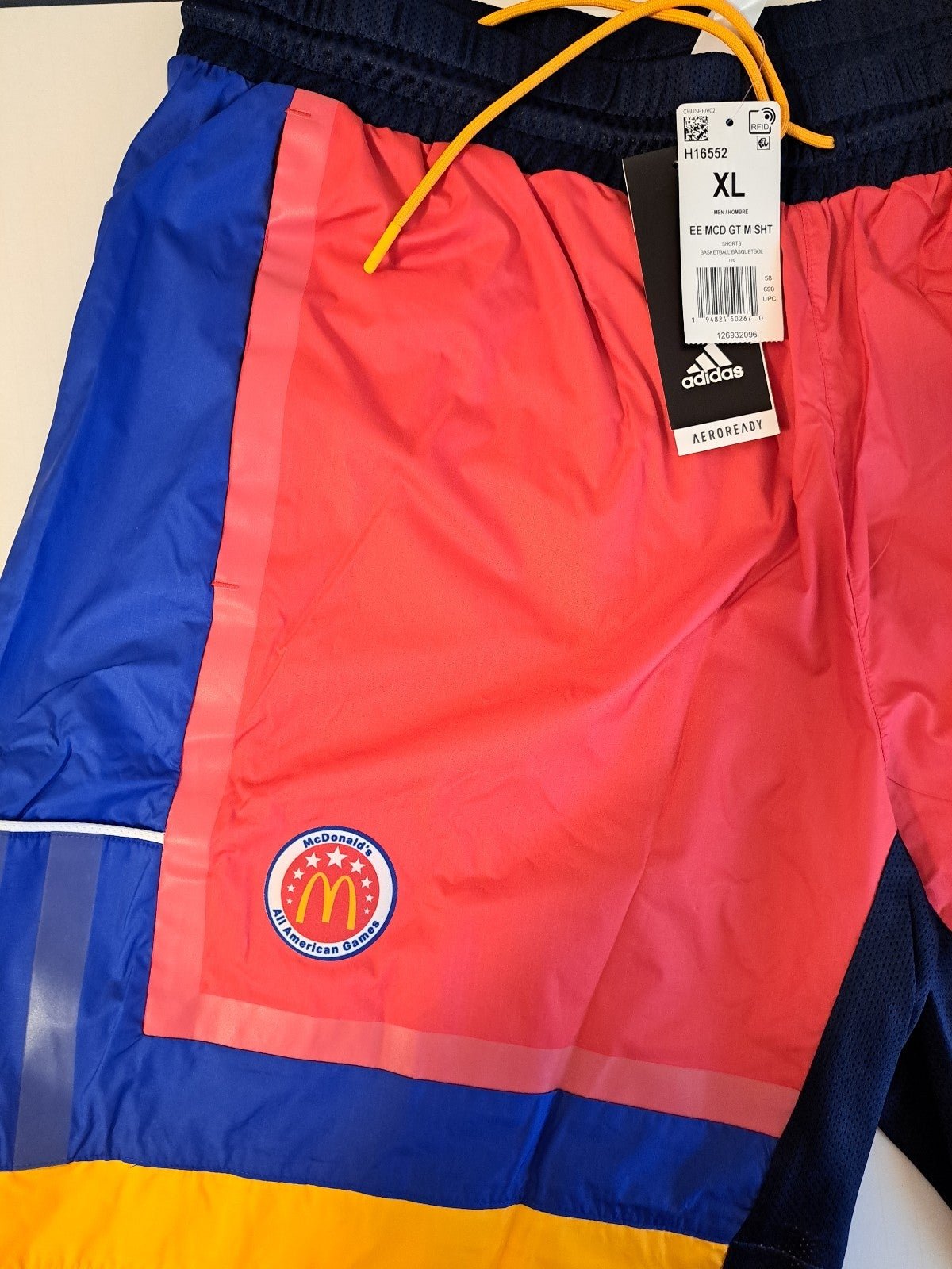 Adidas McDonald's Reverse Retro Men's Shorts Size XL