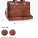 KomalC 16 Inch Leather briefcases Laptop Messenger Bags for Men and Women Best O