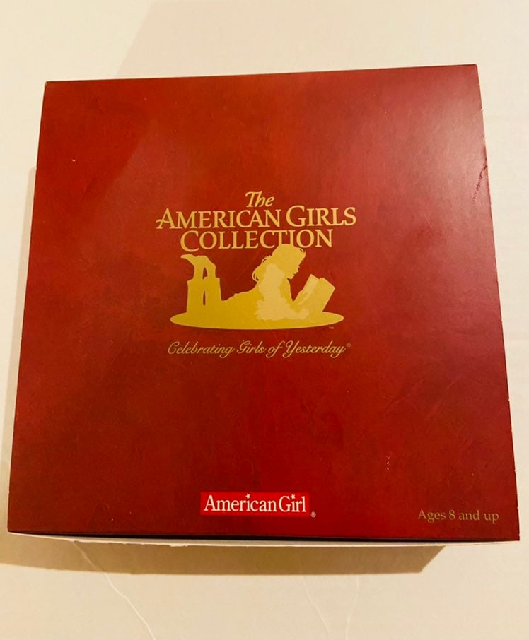 American Girl Addy Orange Striped Dress