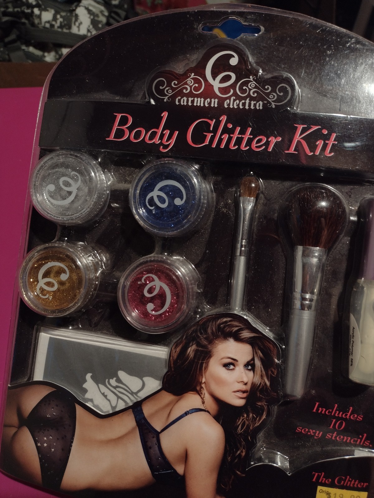 Rare 2000s Carmen Electra body glitter kit new sealed