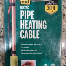 MD ELECTRIC PIPE HEATING CABLE 30 MODEL: 64444 NEW IN PACK