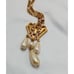 Avon Etruscan Style Necklace dangling pearls vintage