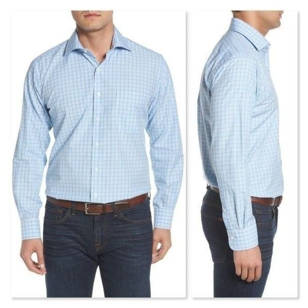 Peter Millar Ballard Check Sport Shirt L