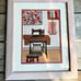 Janet Gearing Treasured Pieces Singer Sewing Machine Art Print Signed Applique