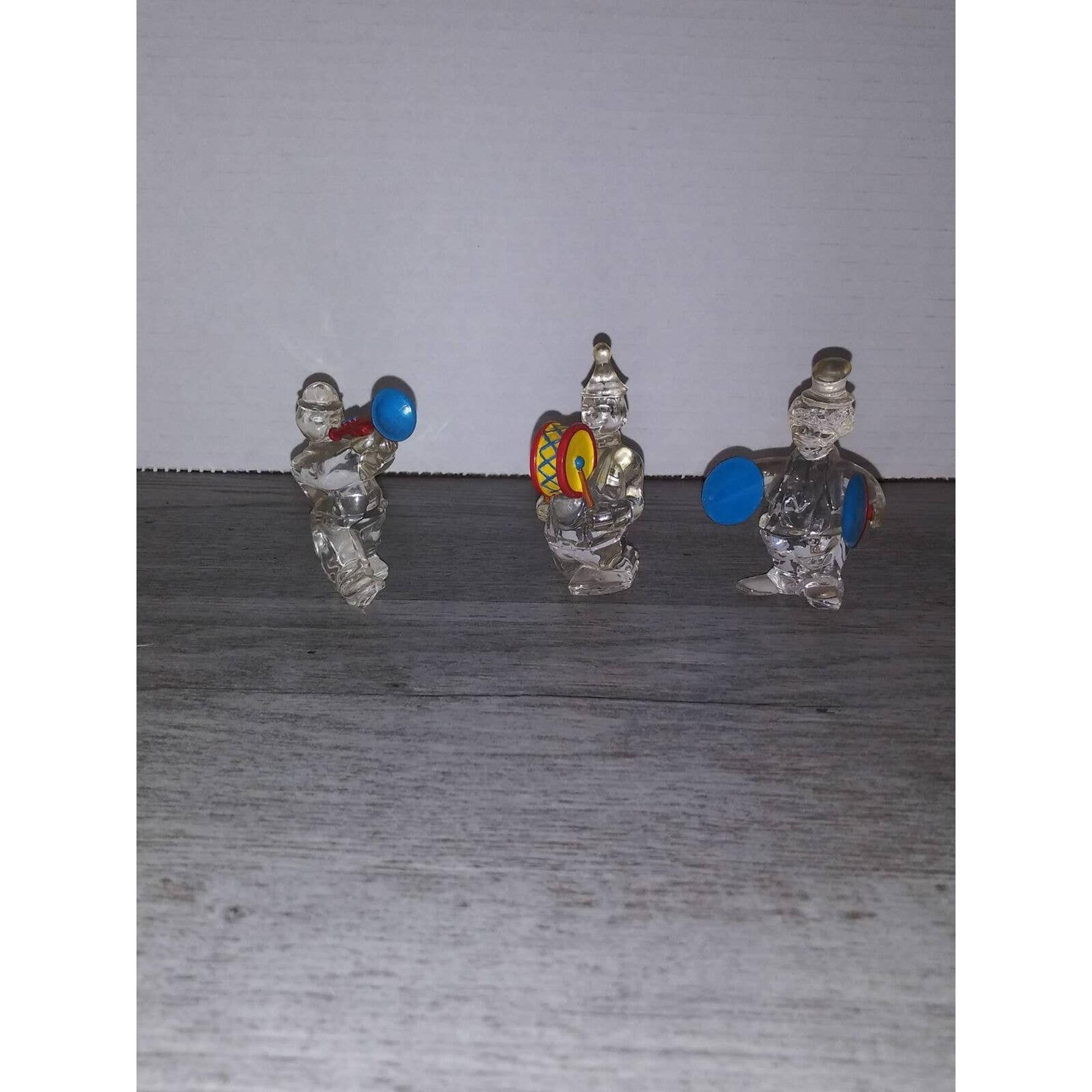 Waterford Crystal Miniature Clown Figurines Lot of Three