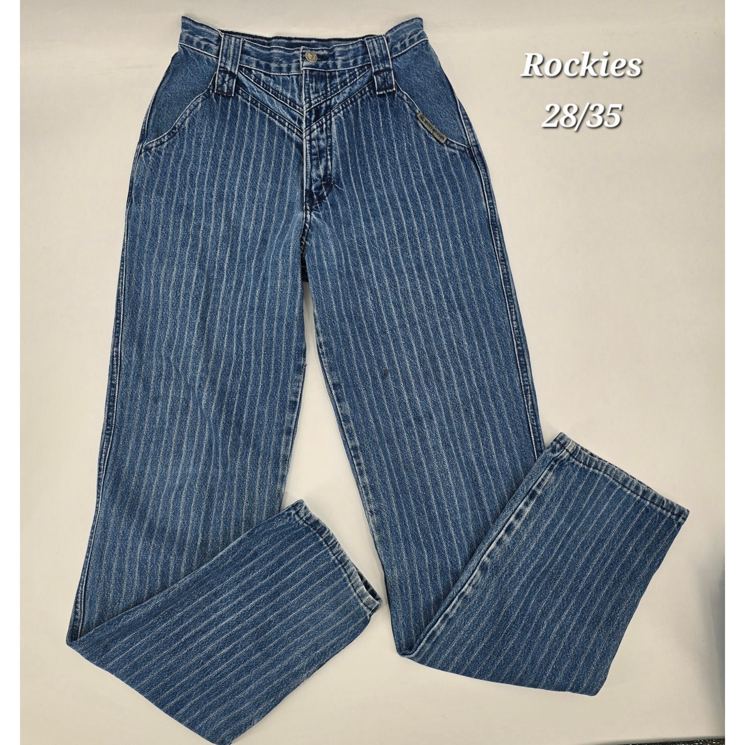 Vintage Rockies USA-Made Pinstripe Jeans
