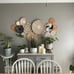 Set of 13 Basket Wall Decor, Boho Wall Decor, Boho Wall Art, Wicker Round Bowl