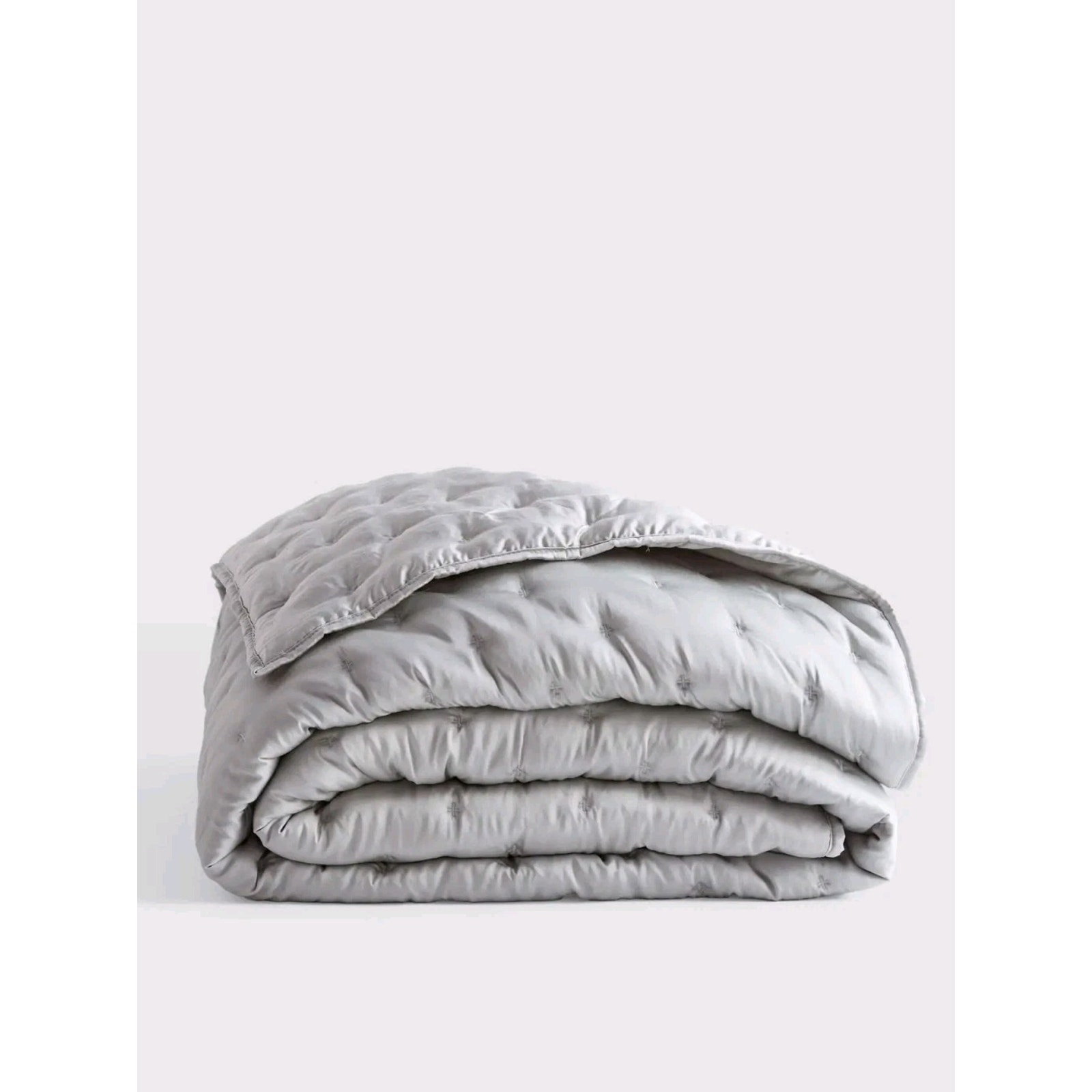 Quince Organic Bamboo Quilt! King/ Cal King Color Light Grey ~ NWOT