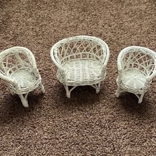 Vintage Wicker Furniture for Dolls (Barbie)