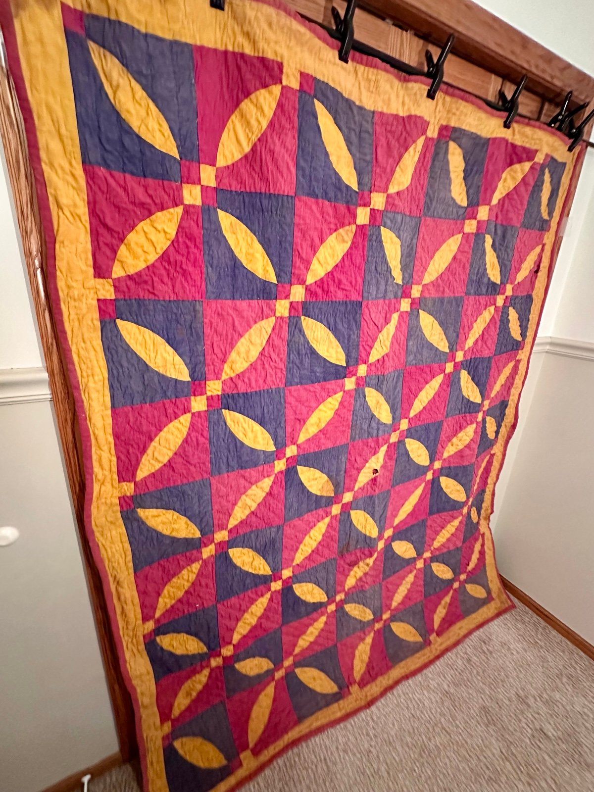 Handmade old quilt