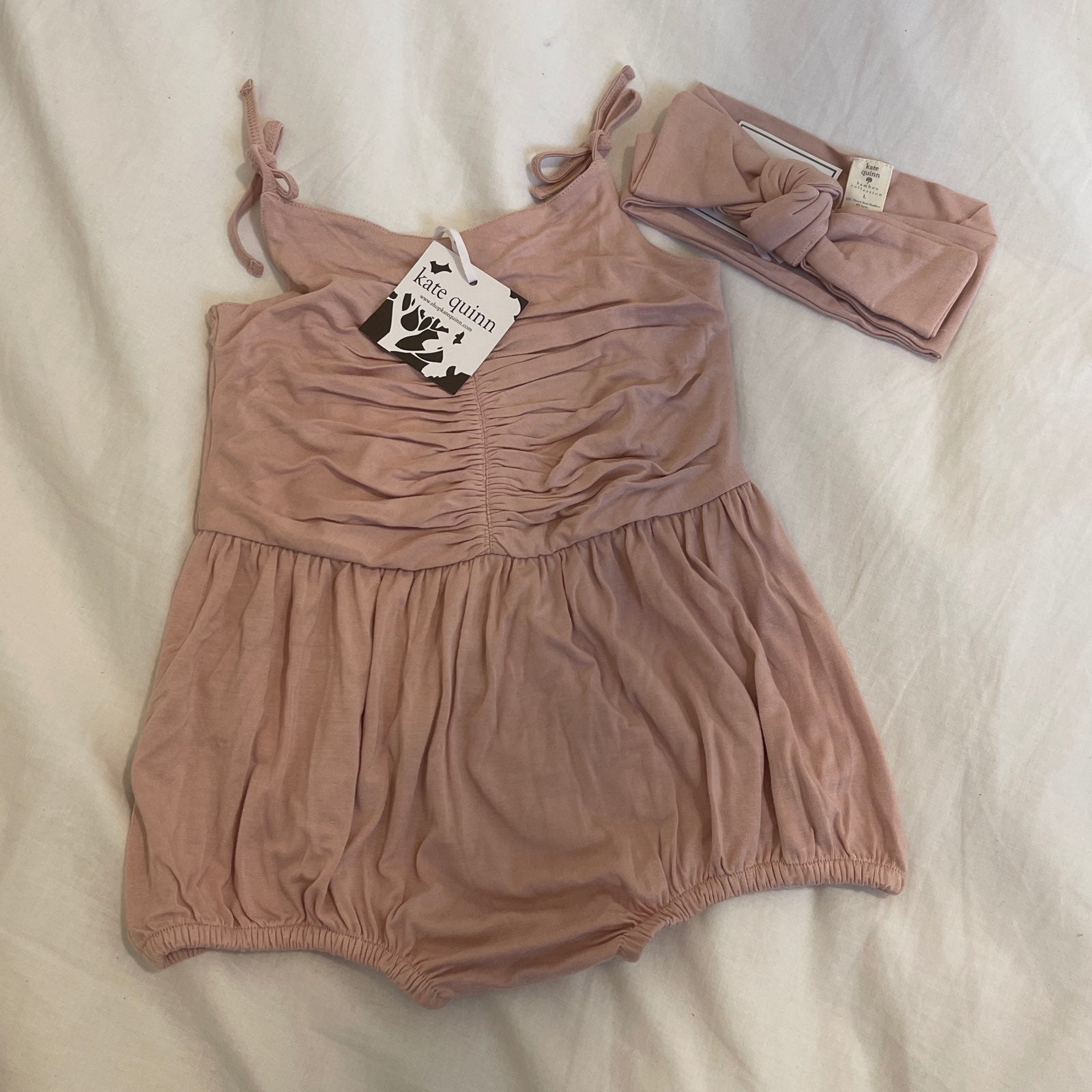 Kq rouched bubble & headband
