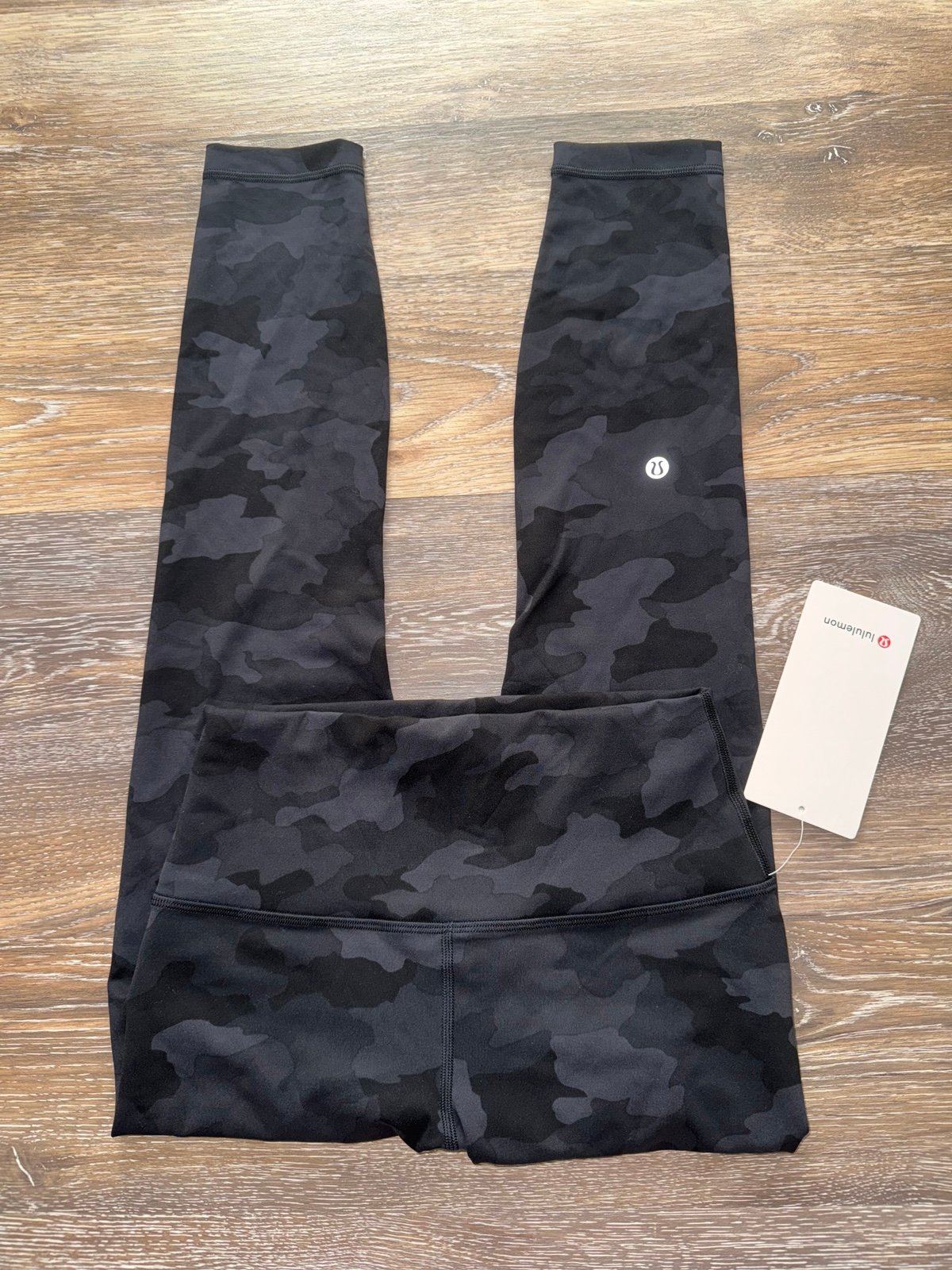 Lululemon Wunder Train High Rise 25” H3DC Heritage Camo Black Size 6 NWT