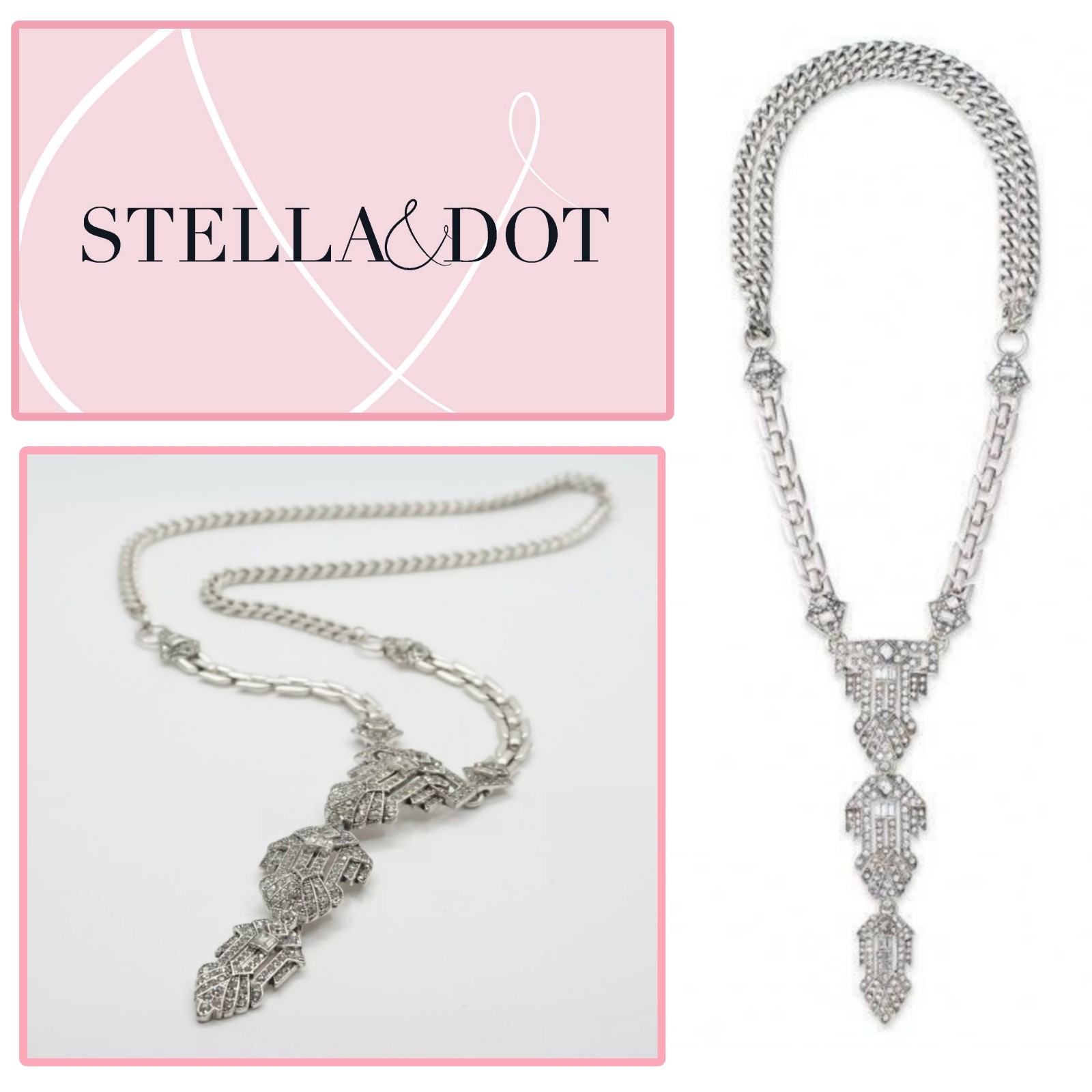 NIB Stella & Dot Casablanca Pendant Statement Necklace