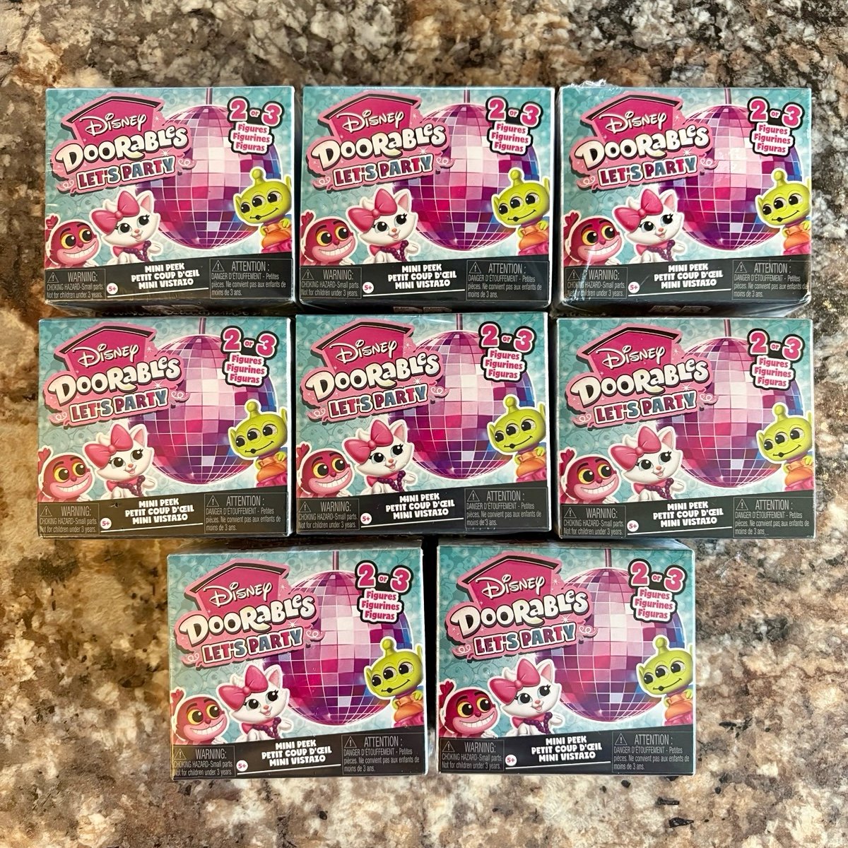 Disney Doorables - Let’s Party Mini Peeks x8 - New in Box
