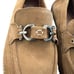 Donald Pliner Womens 10M Suede Camel HELIO Loafers Platform Shoes 197 Designer