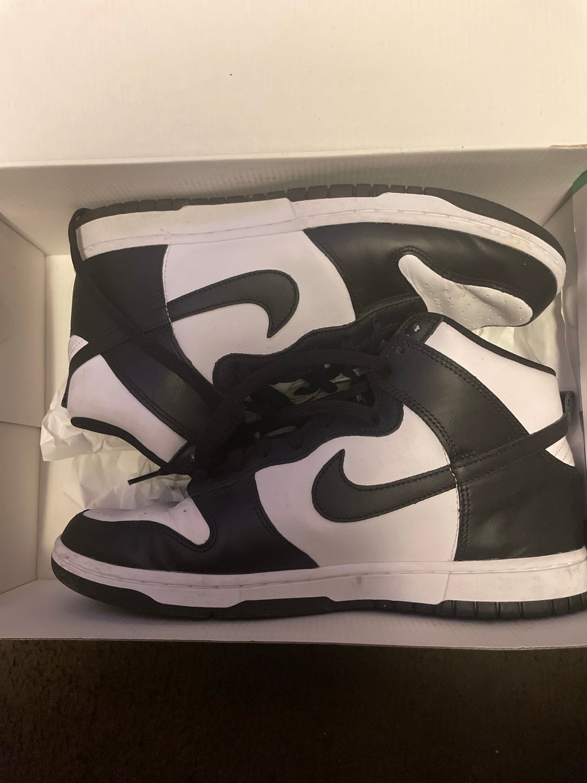 Retro black and white panda highs