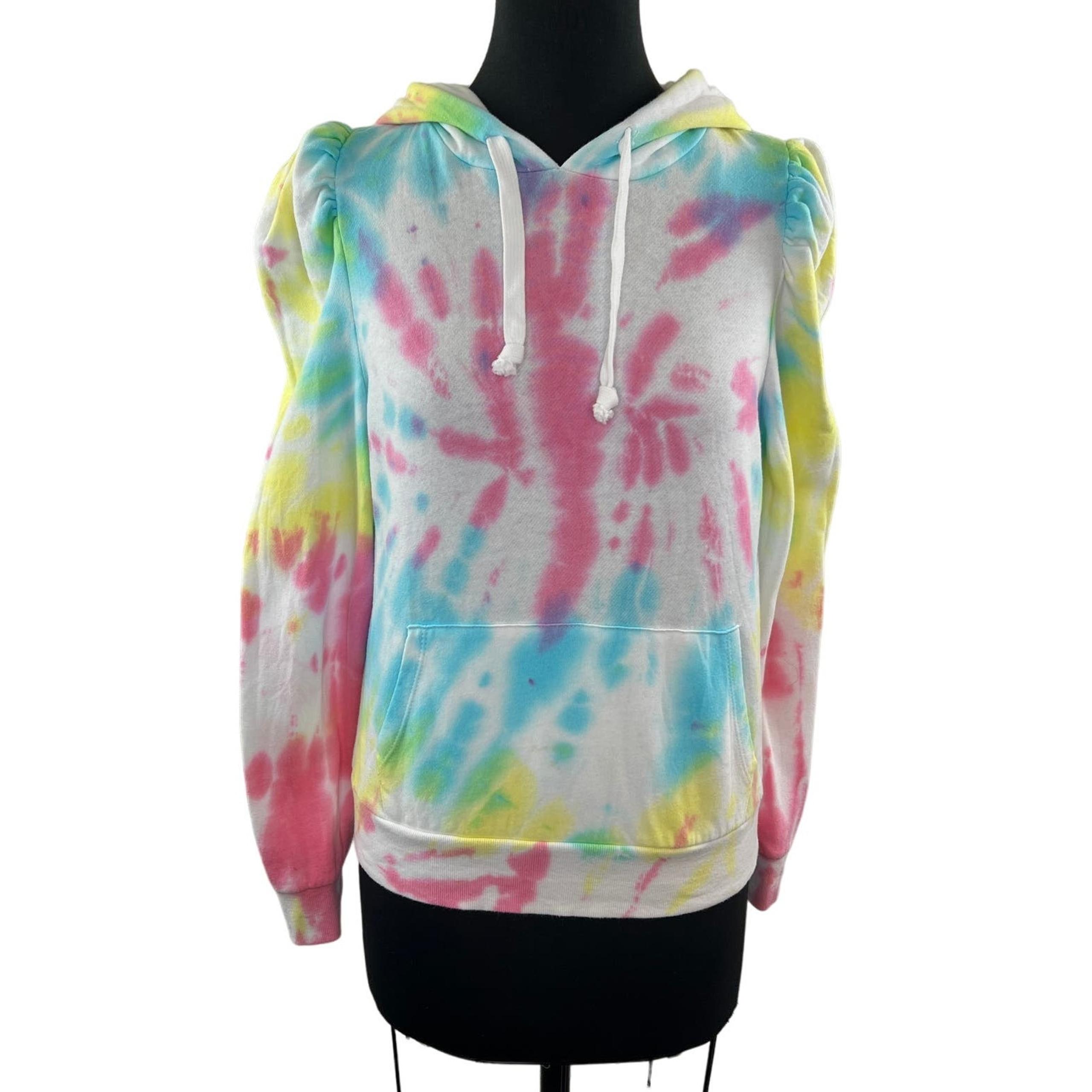 Generation Love Hoodie White Pink Cotton Drawstring Pocket Size X-Small XS
