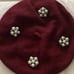 Nordstrom pearl beaded beret hat