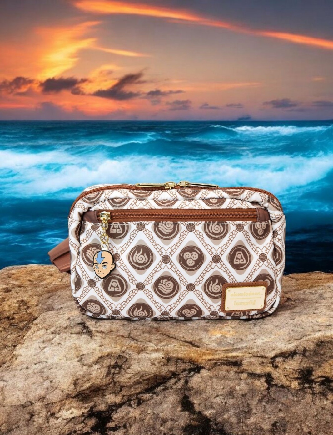 Loungef Avatar with this Avatar: The Last Airbender Four Nations Nylon Sling Bag