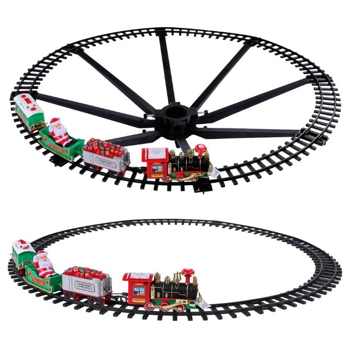 Christmas Train Toys Electric Railway Train Detachable Christmas Decorative