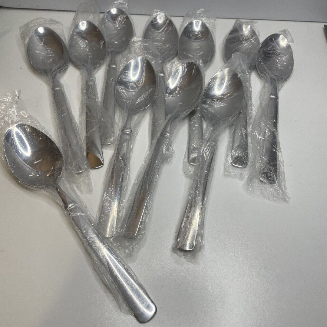 New 11 Pc Dinner Spoons set Record (Stainless, Glossy) by Cambridge Silver