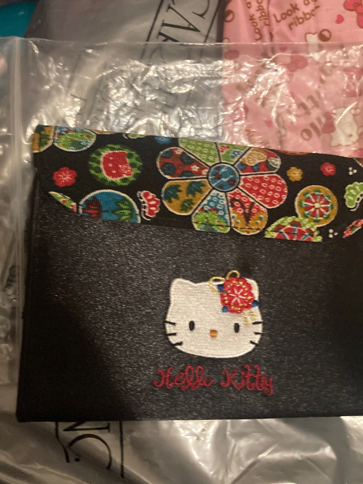 Hello kitty satin planner new vintage