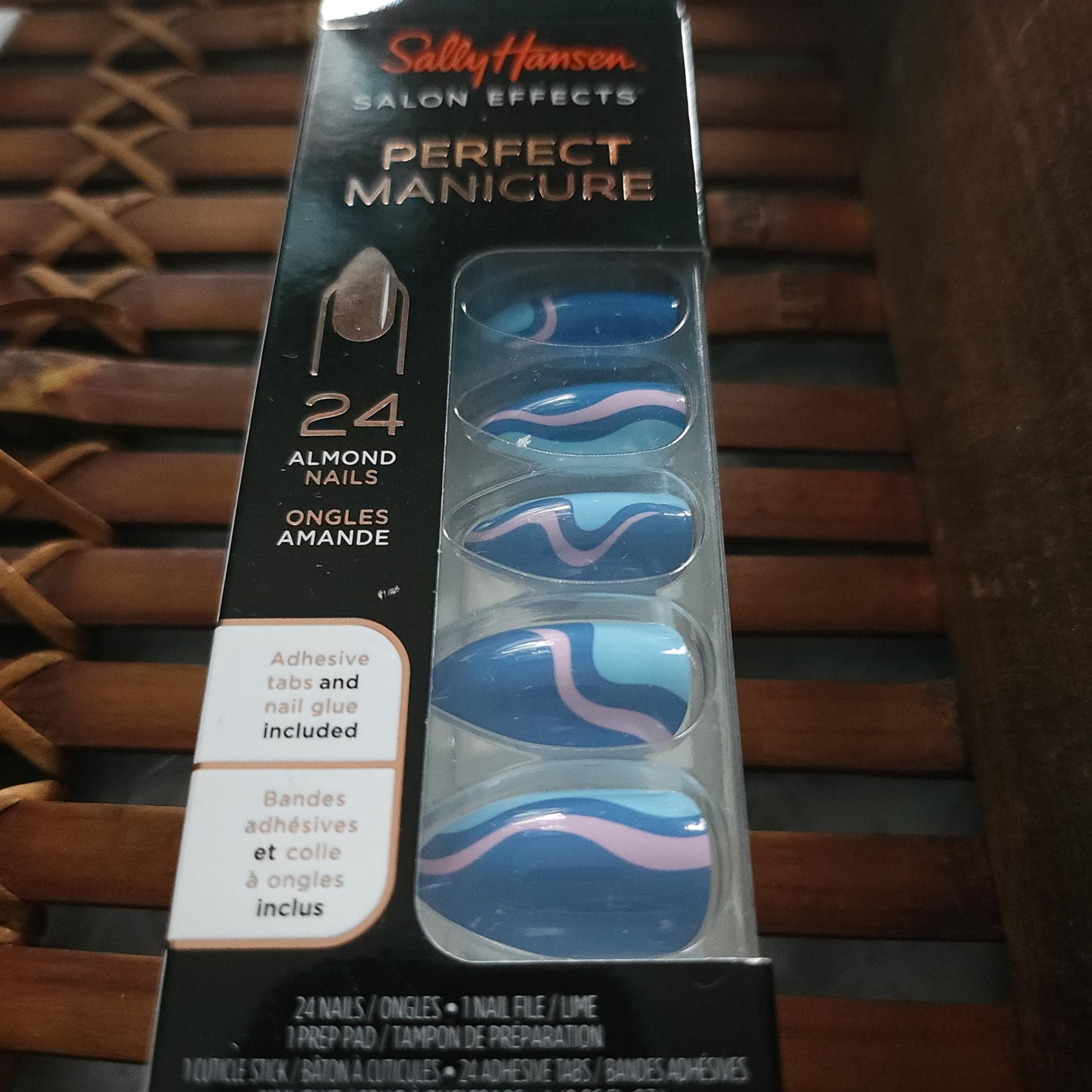 Sally Hansen Salon Effects Perfect Manicure Press on Almond Nail Kit - Ride The