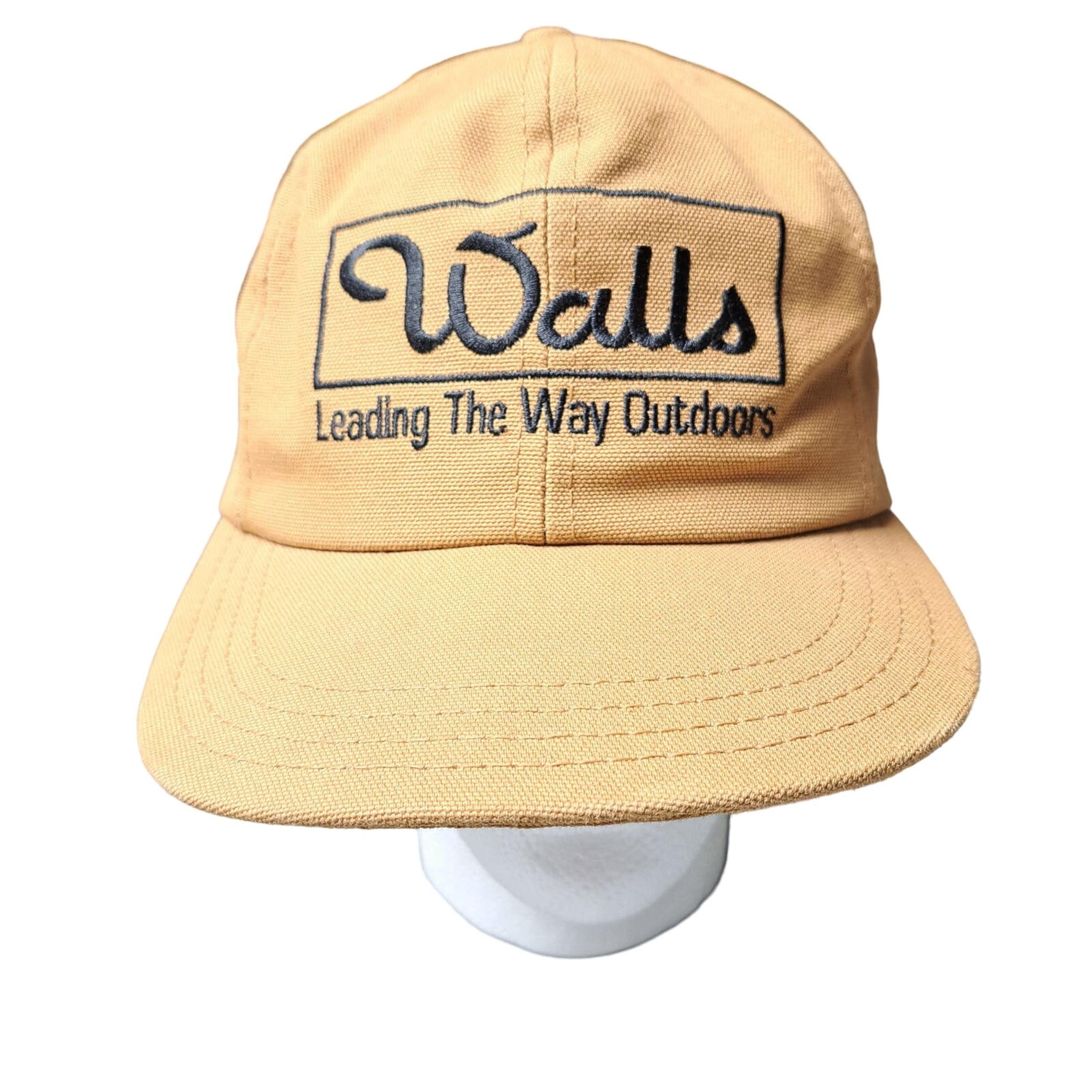 VINTAGE WALLS OUTDOOR HUNTING HAT BALL CAP MENS SIZE LARGE NECK/EAR FLAP USA