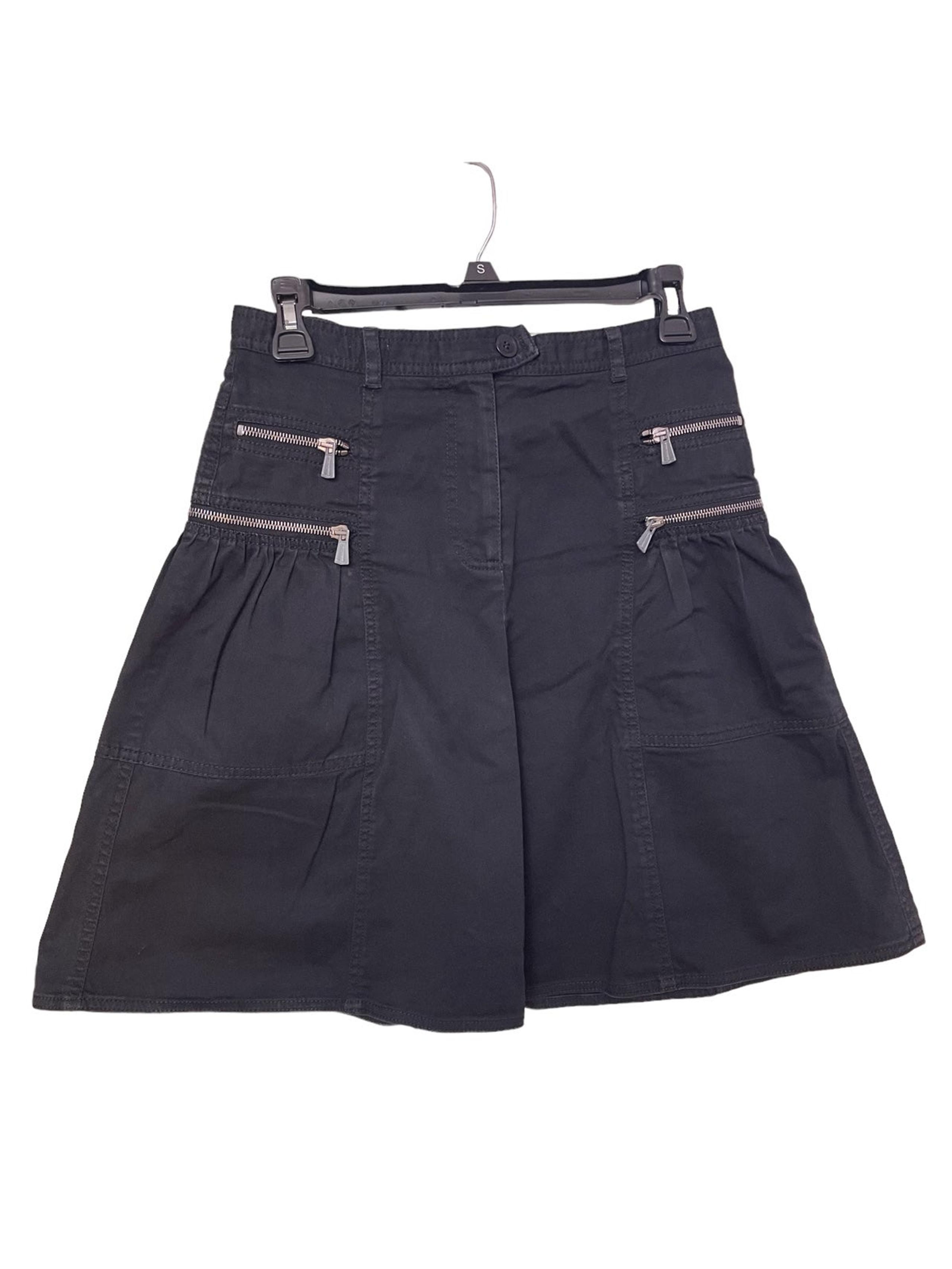 Moschino Cheap and Chic Pleated Black Skirt Size 6