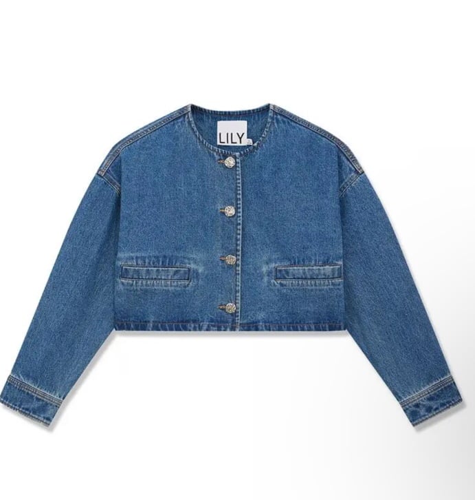 New with tag special design denim jacket size S
