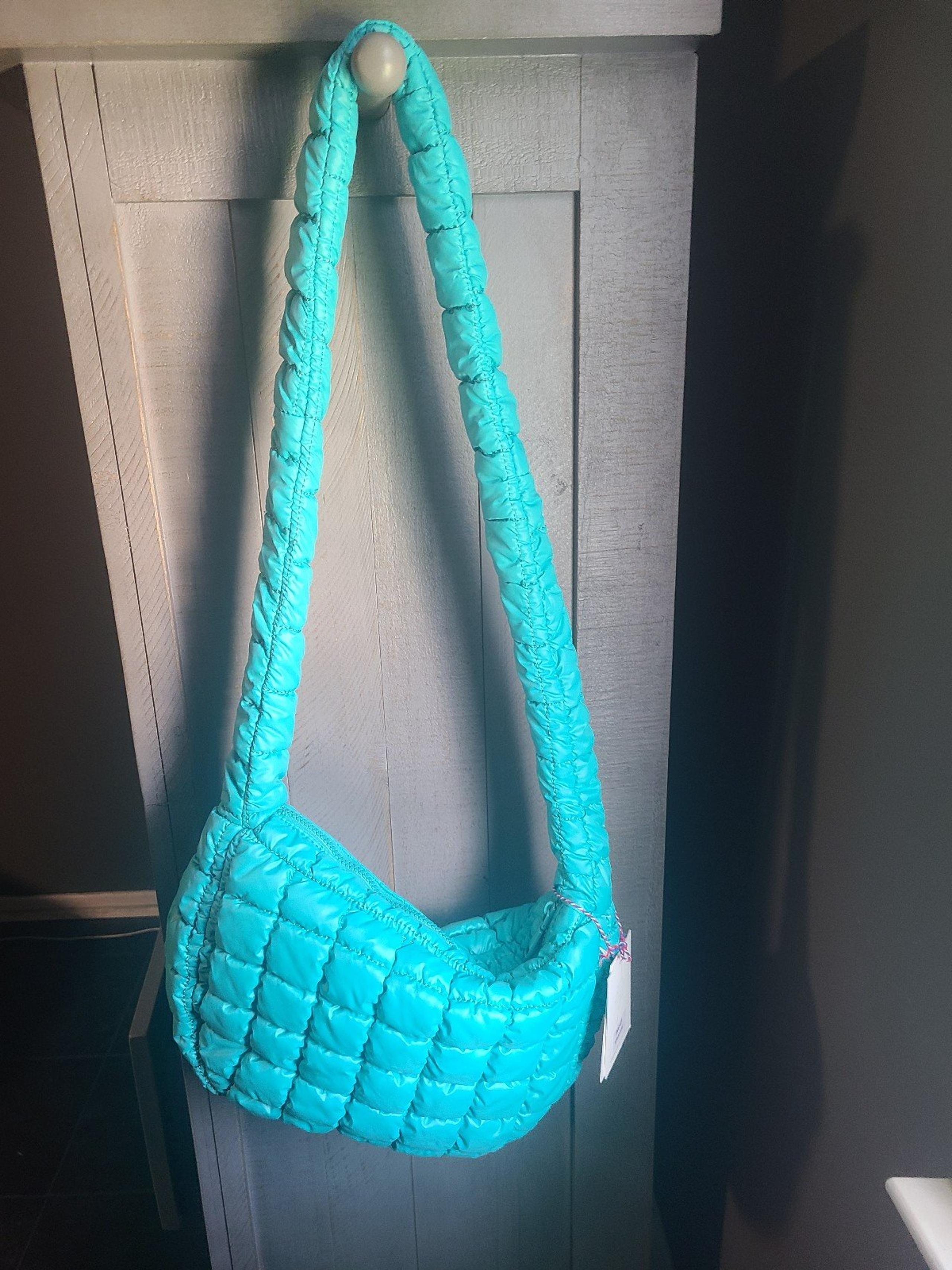 New with tags Urban Fit by Urban Expressions Quilted Turquoise Bag