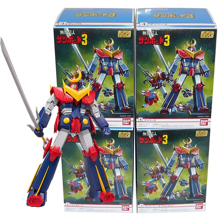 BANDAI Super Minipla Invincible Super Man Zambot 3 SRW Super Robot War Model Kit