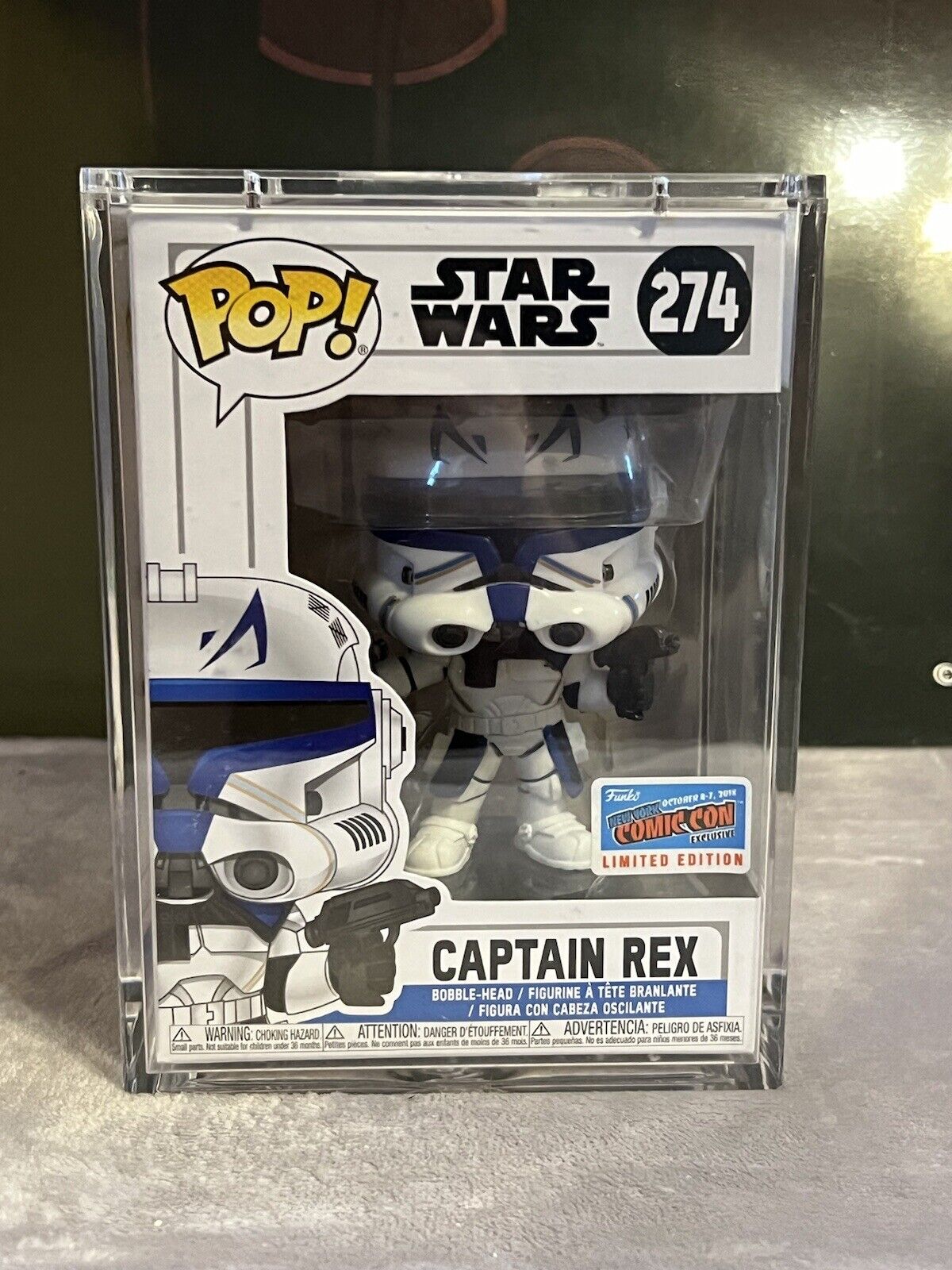 Star Wars Captain Rex 274 Funko Pop New York CC Fall Convention Real Authentic