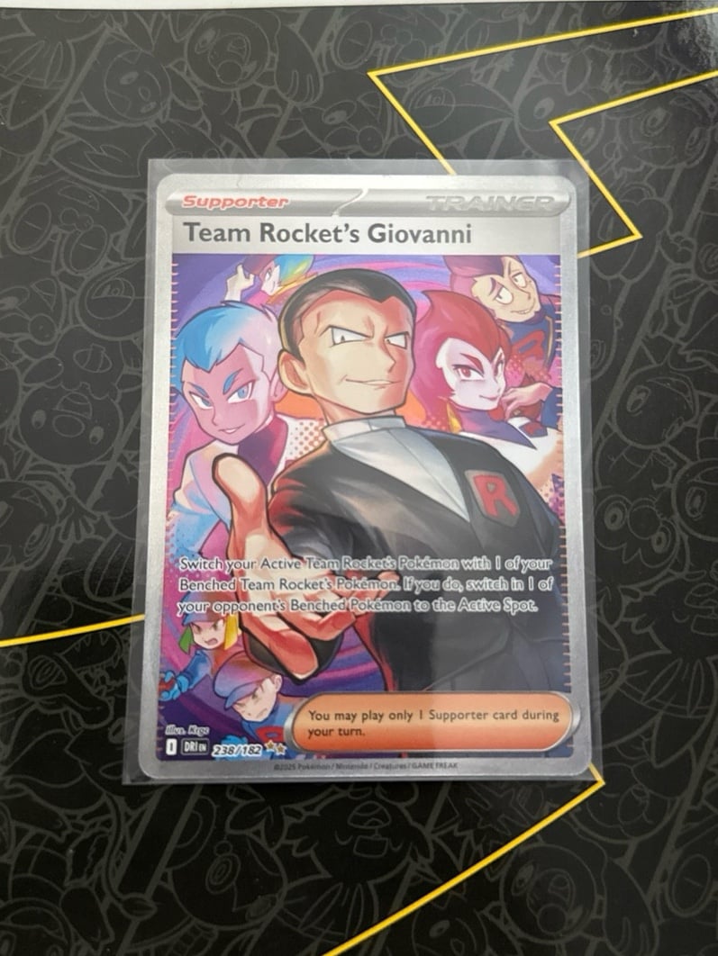 Team Rocket’s Giovanni 238/182 2025 Pokemon Card