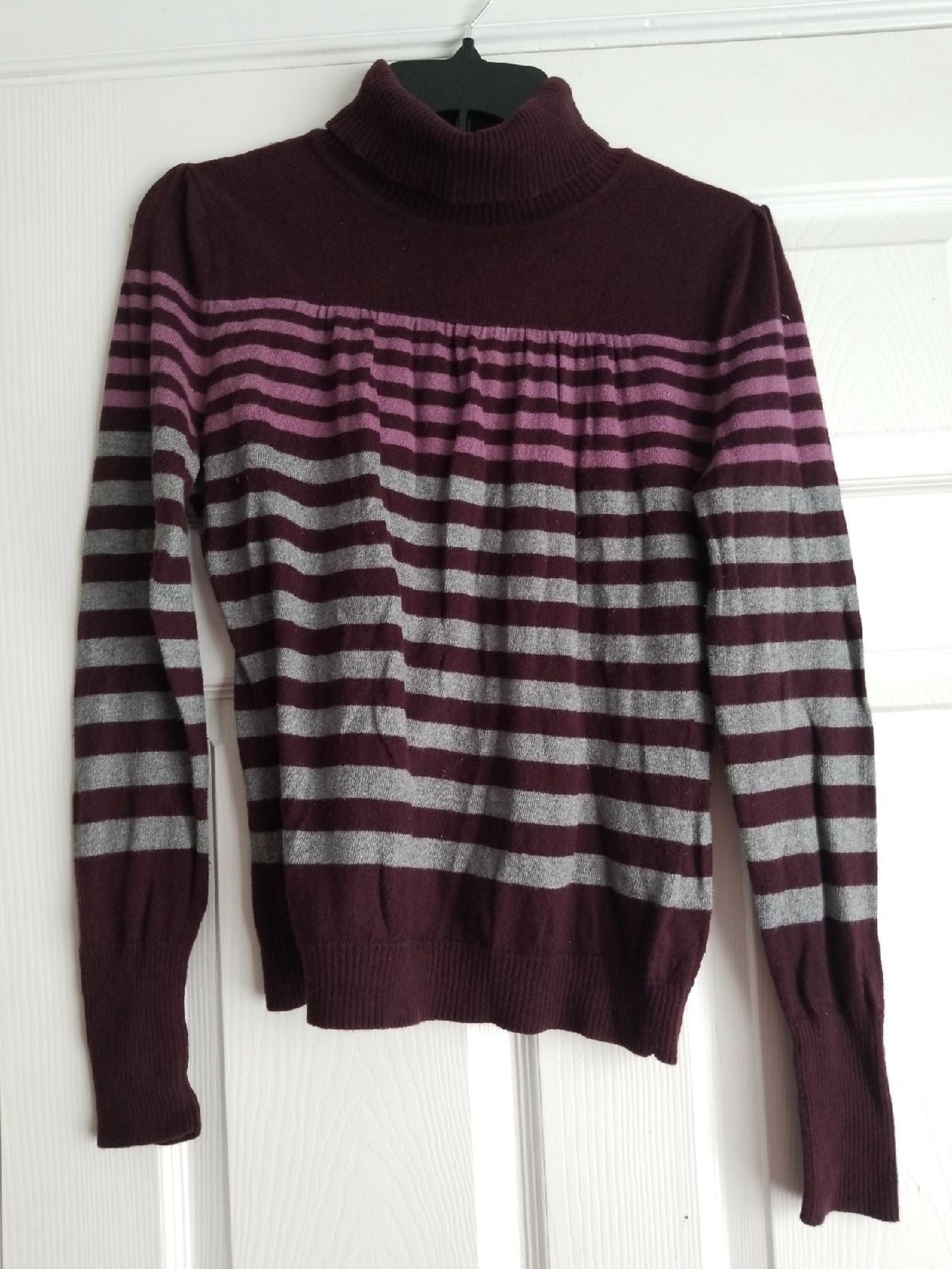 Ana Women's Stripe Cowl Neck Sweater