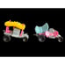 Lot of 2 Vintage Mini Hot Wheels Beddy Bye & Baby Buggy Shell Giveaway ‘72Mattel
