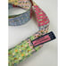 Vineyard Vines Multicolor Mixed Print Fabric Gold Hardware D-Ring Belt Size S